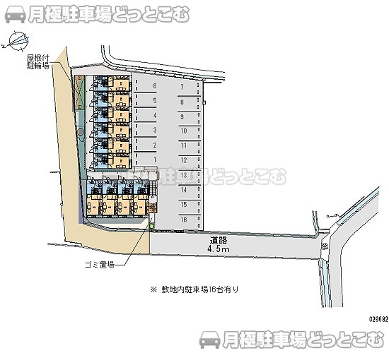 姫路市香寺町中仁野275－1の月極駐車場2