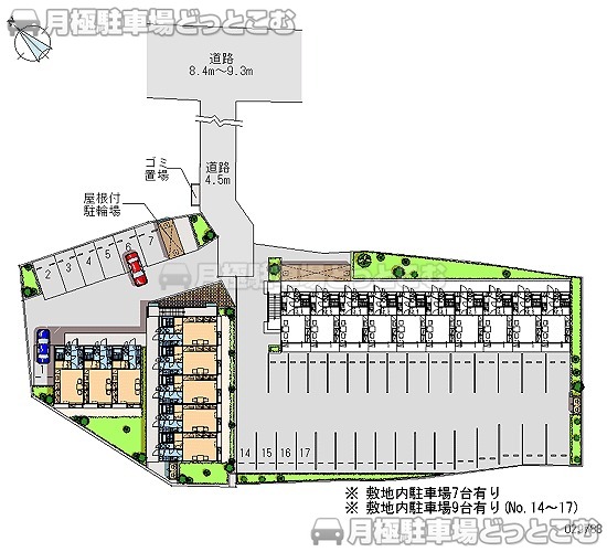 秦野市曽屋5819－1の月極駐車場1