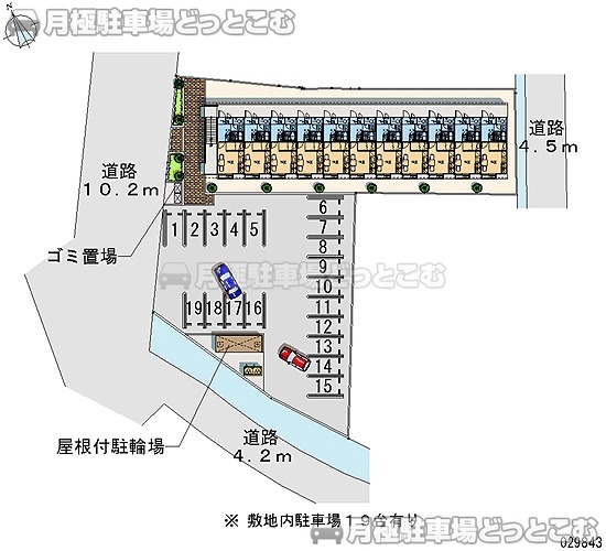 富士宮市万野原新田3322－1の月極駐車場2