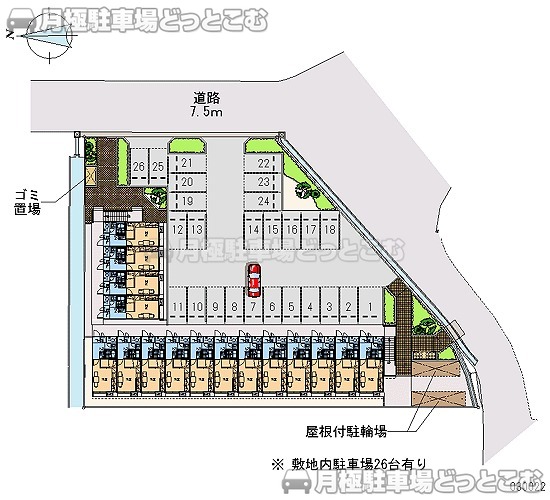 豊岡市中陰上ツノベ487－1の月極駐車場2