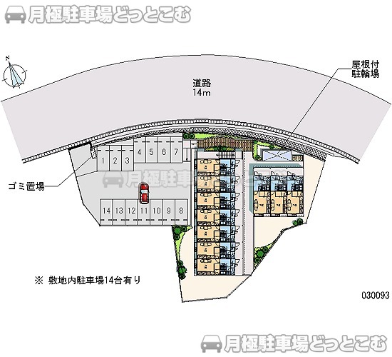 佐世保市大塔町2000－4の月極駐車場1