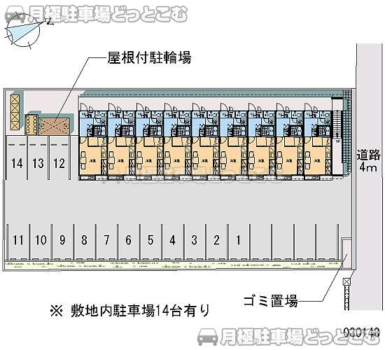 可児市下恵土野林4036の月極駐車場2