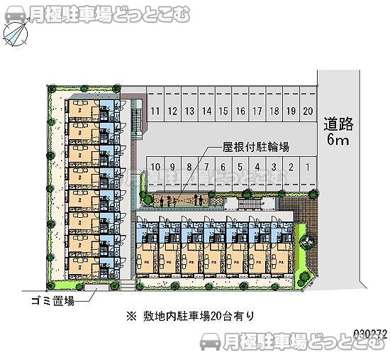 東金市田間2－18－8の月極駐車場2