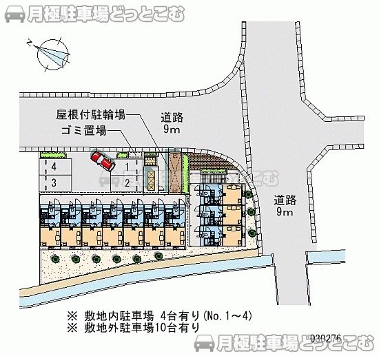 岡山市東区瀬戸町沖272－1の月極駐車場1