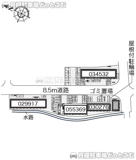 岡山市東区瀬戸町沖272－1の月極駐車場2