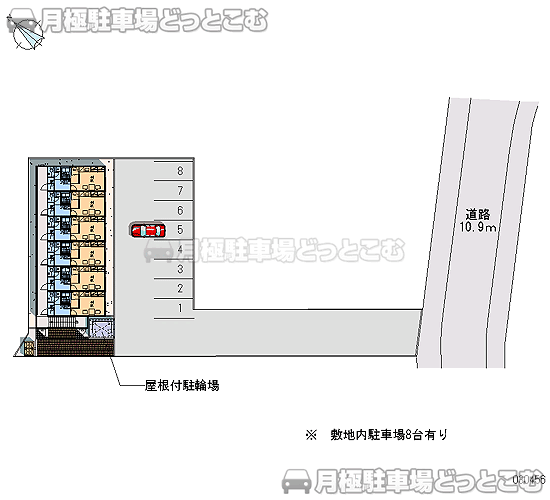 札幌市清田区清田一条3－3－45の月極駐車場2