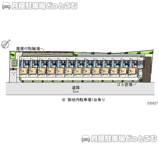清瀬市松山2－4－12の月極駐車場1