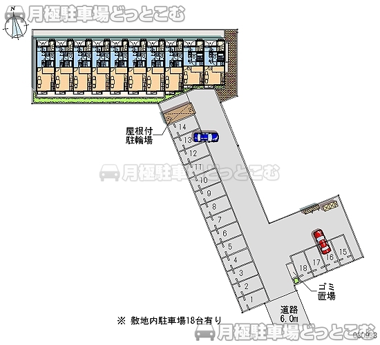 八街市八街に106－18の月極駐車場2