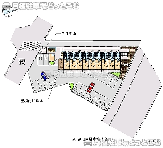 福岡市早良区南庄5－10－19の月極駐車場2