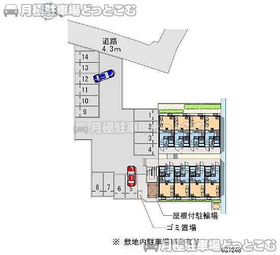 松本市島立670－3の月極駐車場1