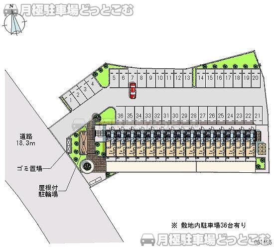 佐倉市鏑木町422－1の月極駐車場2