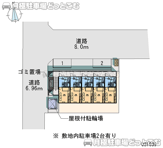 札幌市南区澄川二条4－12－21の月極駐車場2