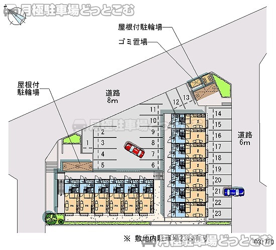 名張市希央台4番町41の月極駐車場2
