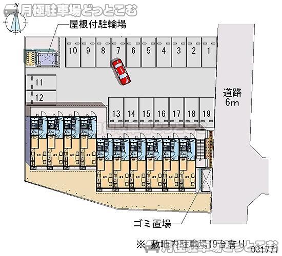 富山市町村2－247の月極駐車場2