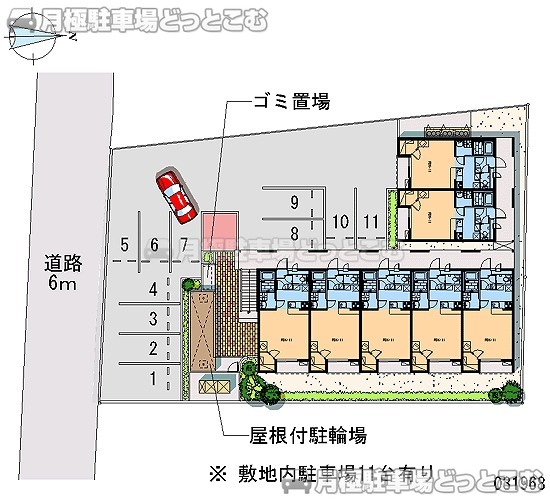 赤穂市南野中166－36の月極駐車場1