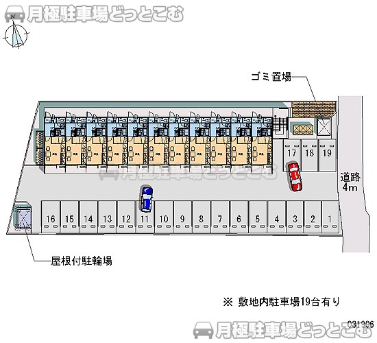富山市牛島本町2－4－10の月極駐車場1