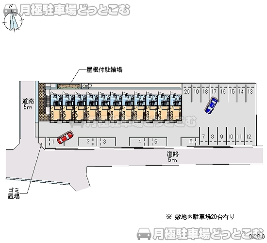 福山市千田町2－39－1の月極駐車場2