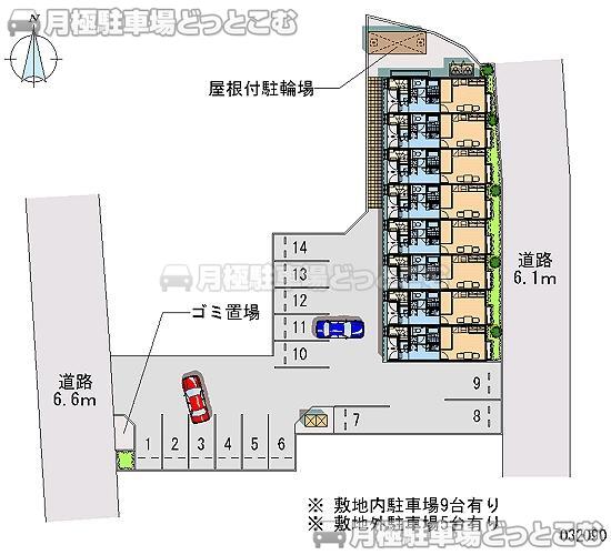 土岐市土岐津町土岐口1011－9の月極駐車場2