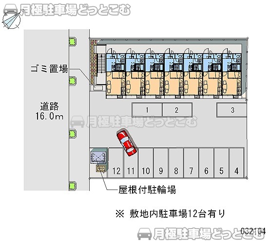 天童市鎌田本町3－7－25の月極駐車場2