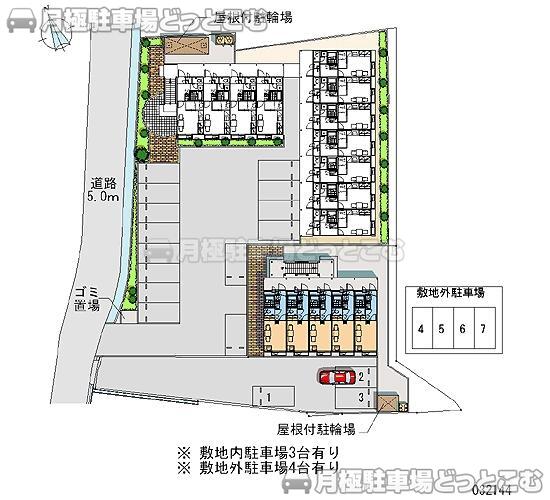 北九州市小倉南区葛原4－25－11の月極駐車場2