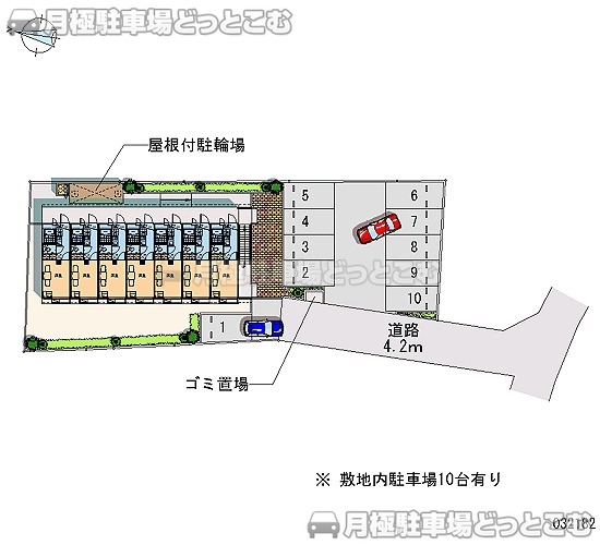 相模原市緑区久保沢3－3－22の月極駐車場1