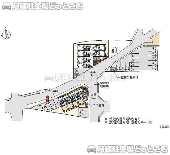 姫路市網干区垣内西町1936－2の月極駐車場2
