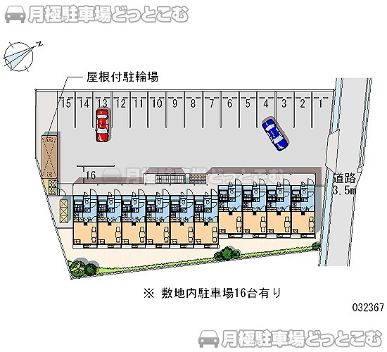 岡山市中区平井6－21－11の月極駐車場1