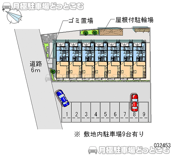 刈谷市高須町2－7－16の月極駐車場1