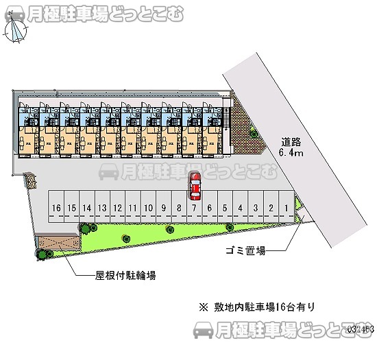 厚木市下川入376－6の月極駐車場1
