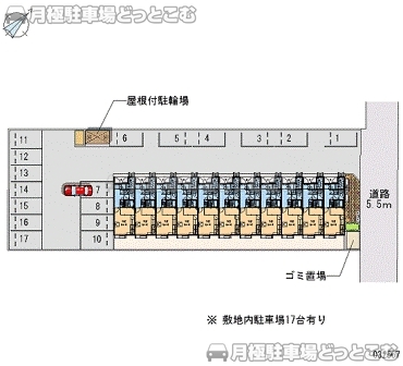四日市市松寺1－5－35の月極駐車場2