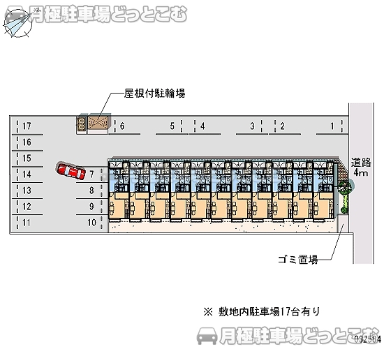 四日市市松寺2－13－19の月極駐車場2