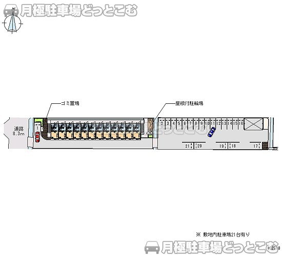 福山市松永町4－26－51の月極駐車場1