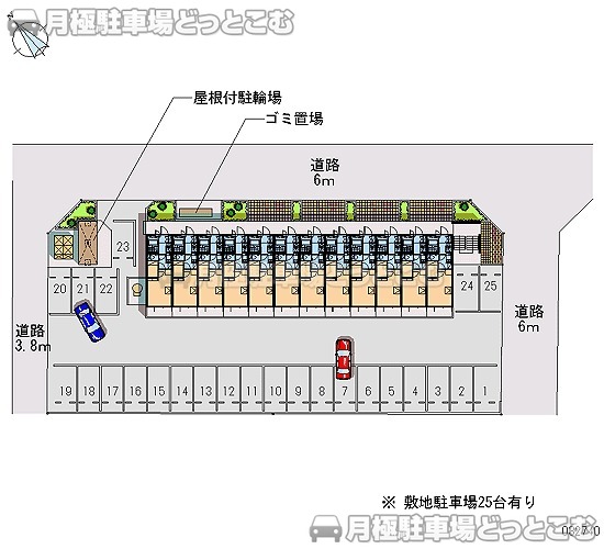 太田市東長岡町154－1の月極駐車場2