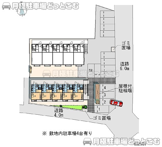 相模原市緑区元橋本町23－6の月極駐車場1