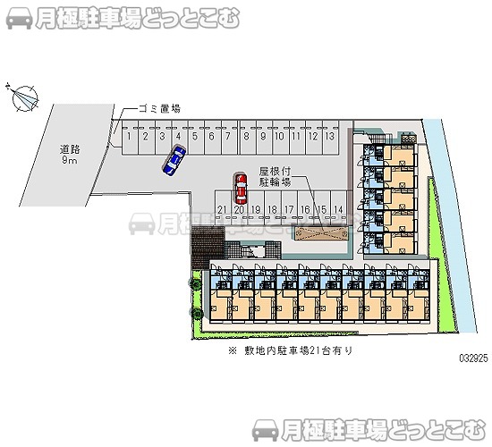鶴ヶ島市藤金760－5の月極駐車場1