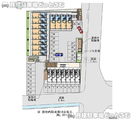 福岡市博多区豊1－5－16の月極駐車場2