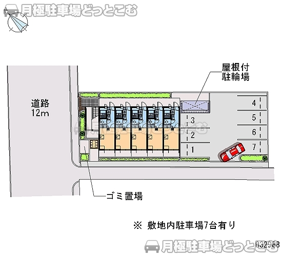 彦根市平田町892－3の月極駐車場2
