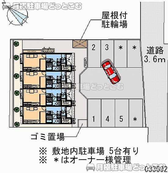 神戸市垂水区泉が丘5－1－23の月極駐車場1