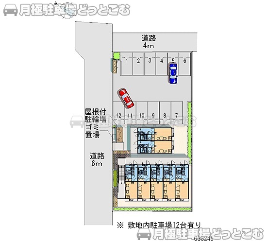 つくば市桜2－29－11の月極駐車場2