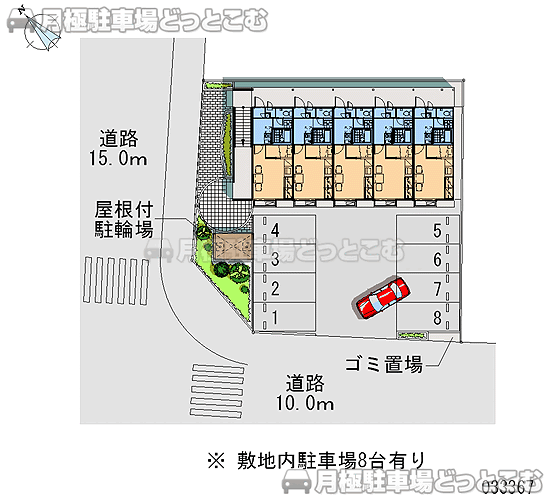 薩摩川内市大小路町78－4の月極駐車場1