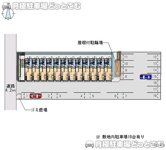 一宮市今伊勢町馬寄桑屋敷9の月極駐車場2
