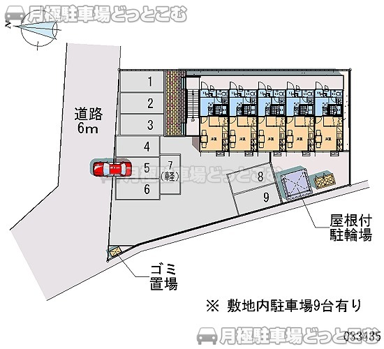山形市長町4－2－21の月極駐車場1