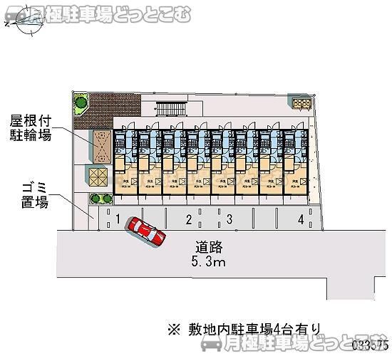 福島市矢剣町1－27の月極駐車場2