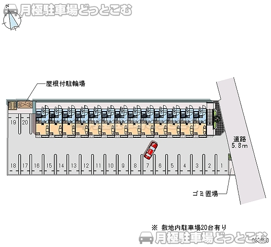 一宮市下川田町5－27の月極駐車場2
