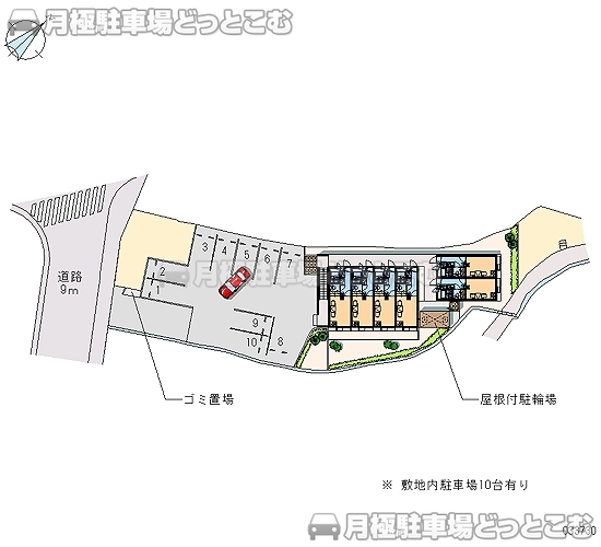 広島市東区馬木4－1702－1の月極駐車場1