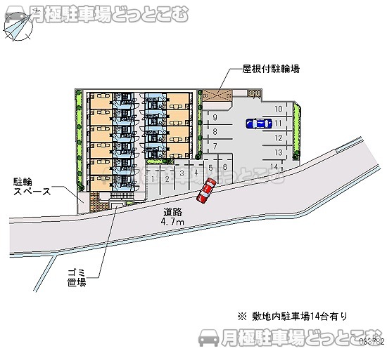神崎郡福崎町馬田5－2の月極駐車場2