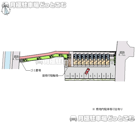 堺市北区船堂町2－7－31の月極駐車場2