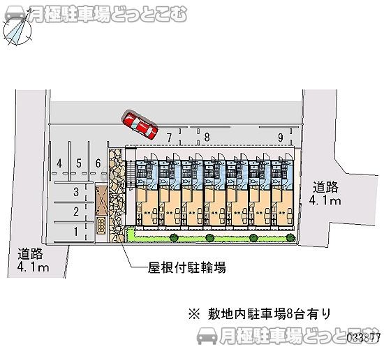 静岡市清水区駒越北町7－22の月極駐車場1