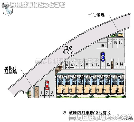 鈴鹿市岸岡町2996－1の月極駐車場2