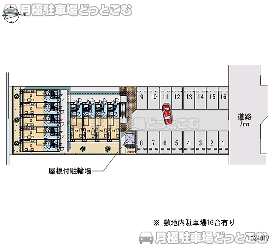 小松市白江町へ92－1の月極駐車場2